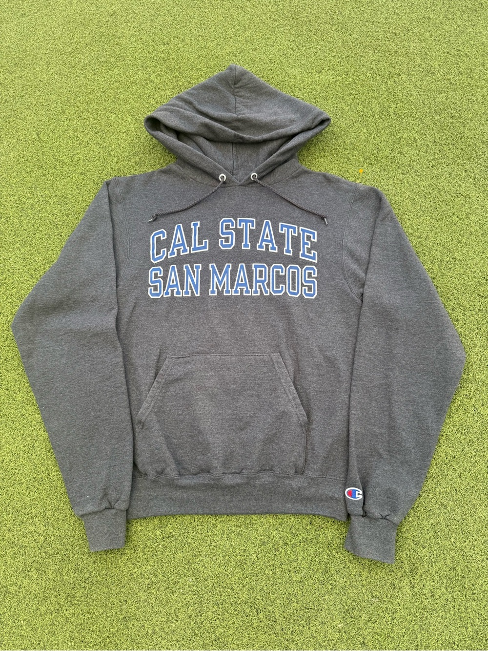 MODERN SKATER STREETWEAR Y2K CHAMPION CAL STATE SAN MARCOS COLLEGIATE HOODIE